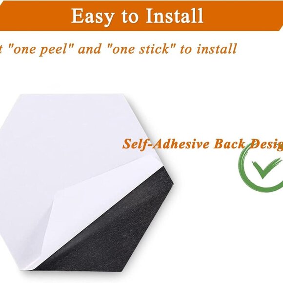 8Pcs Hexagon Felt Cork Board Tiles, Self Adhesive DIY Bulletin Board Pin Board f - Picture 5 of 7